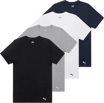 Puma - Paquete de 4 Camisetas de Algodón de Manga Corta para Hombre Best Deal