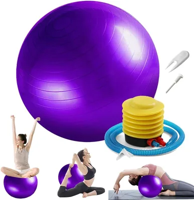Pelota de Ejercicio VVIMERS para Yoga y Pilates con Bomba - 55/65/75cm - Mejor Oferta