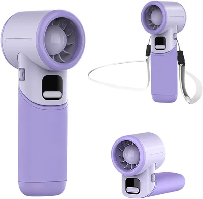 Mertturm Mini Ventilateur Portable 3600mAh USB Rechargeable [11h de Rafraîchissement], Ventilateur Pliable pour Bureau/Tableau de Bord avec Affichage LED/5 Speeds - Meilleur Prix