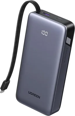 UGREEN Power Bank 20000mAh met 45W Snelle Oplading en Dubbele USB-C & PD, Externe Mobiele Batterij