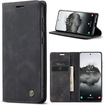 Housse Azororo pour Samsung Galaxy S24 FE 5G - Étui portefeuille en cuir magnétique à rabats