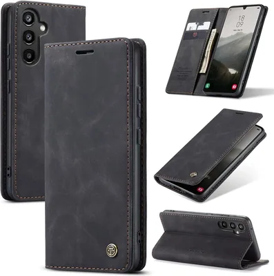 Étui Azororo pour Samsung Galaxy A34 5G - Portefeuille en cuir protecteur magnétique
