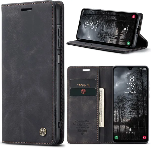 Étui Azororo pour Samsung Galaxy A26 5G - Housse portefeuille en cuir protectrice magnétique