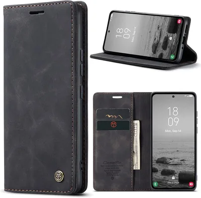Étui Azororo pour Samsung Galaxy A54 5G - Portefeuille en cuir protecteur magnétique