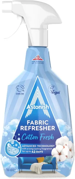 Astonish Fabric Freshener Spray for Refreshing Clothes, Curtains, Carpet & Fabrics