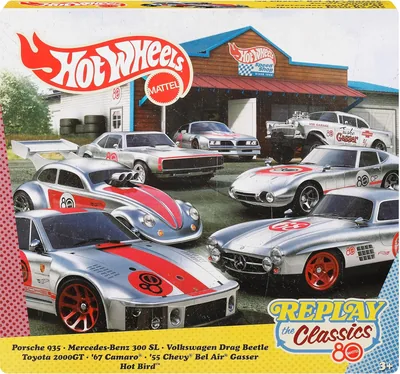 Hot Wheels Silver Series 80th Anniversary Car Set (7 PCs)