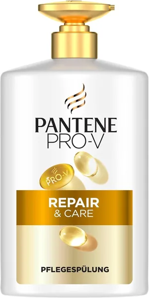 Pantene ProV Reparierender & Pflegender Conditioner 800 ml Pumpendosierer Für schwach, trocken, beschädigtes Haar, leichtes Tagesconditioner. Nicht fettend