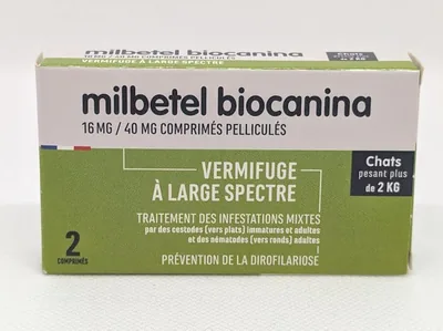 Milbetel pour Chats de Plus de 2 kg, 2 Tablettes Anti-Parasites - 35% Off