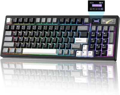 YUNZII IF99 Wireless Mechanical Gaming Keyboard LCD Display QMK/VIA Programmable
