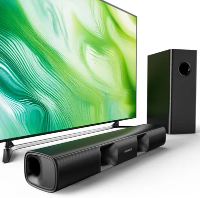 RIOWOIS Sound Bar 90W Subwoofer 2.1 Channel Home Theater Best Deal