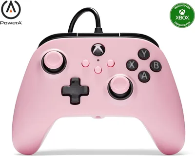 Controlador Cableado PowerA para Xbox Series X|S - Rosa - 9% de Descuento