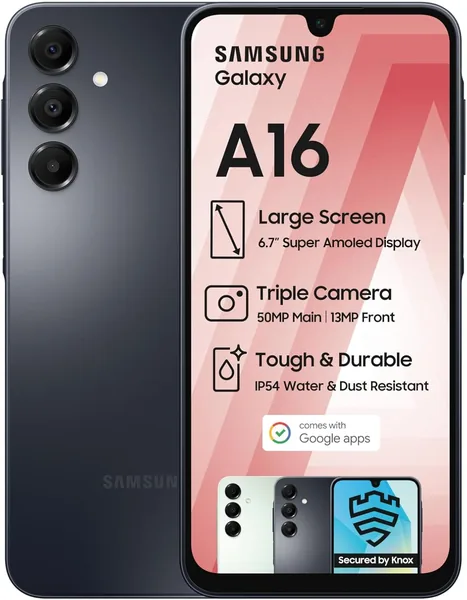 Samsung Galaxy A16 LTE 128GB Black - 33% Off