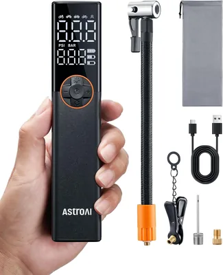 Pompa rowerowa AstroAI Elektryczna, 150 PSI, Mini przenośna na baterie - Najlepsza oferta