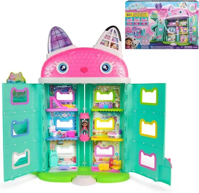 La Casa de Muñecas de Gabby Interactiva con Efectos de Luz y Sonido, 7 Habitaciones