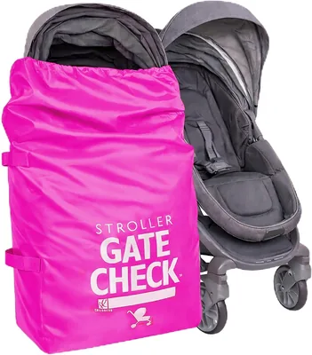 J.L. Childress Gate Check Bag - Neon Pink for Strollers