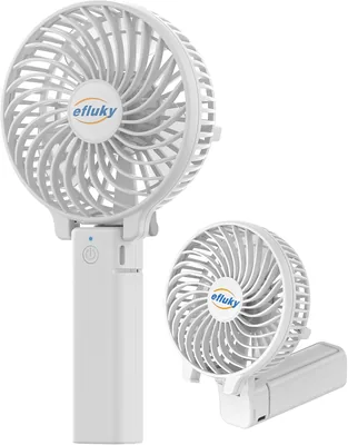 efluky Handheld Fan – Kompakte, klappbare USB-Lüfter mit 3 Geschwindigkeitsstufen und Ladebetrieb – Best Deal