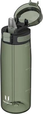 Bottiglia d'acqua Sparrow con Strofinaccio - Bottiglie Sportive - Bottiglia Tritan | 500ml, 750ml, 1L, A Prova di Perdite, Lavabile in Lavastoviglie, BPA Free, per Bambini, G