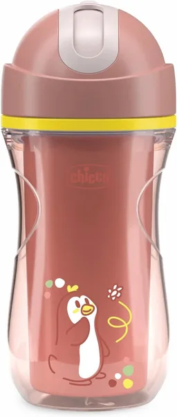 Tazza Sport Chicco Silicone Anti-Perdita da 266 ml, Termica per Bambini da 14+ Mesi, con Flex