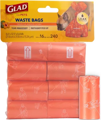 Glad for Pets Large Dog Waste Bags, Scented, Tear-Resistant - 7% Off