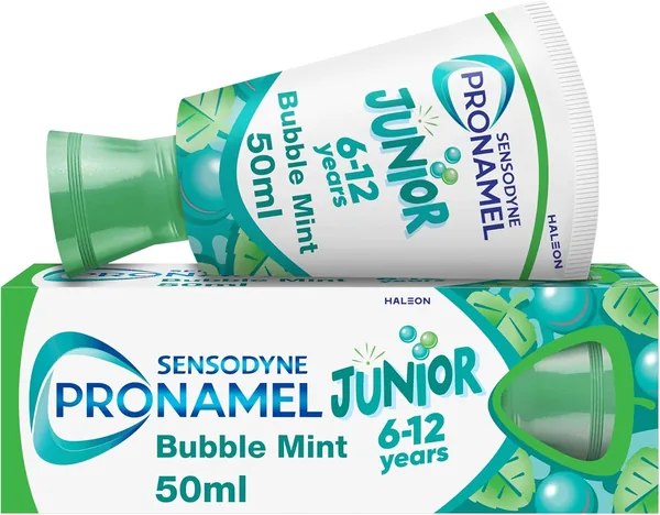 Sensodyne Pronamel Junior 6-12 Years Toothpaste for Juniors 50ml Bubble Mint Flavour