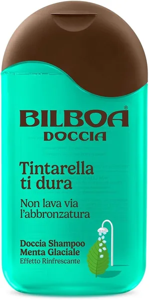 Bilbao Ice Mint Doccia Shampoo, Tintarella Duratura, Non Lavora Via il Abbronzatura, Effetto Rinfrescante, Testato Dermatologicamente, 220 ml - 34% di Sconto