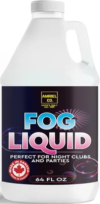 Fog Liquid 64 fl oz (1/2 Gallon) Value Size -(MADE IN CANADA) High-Density, Long-Lasting Fog Fluid f