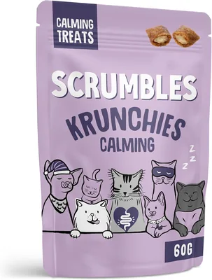 Scrumbles Cat Treats - 60g Calming Krunchies