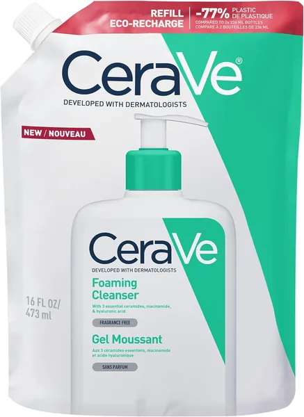 CeraVe Gel Limpiador Espumoso, Para Piel Normal a Grasa