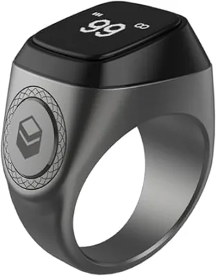 Smart Tasbih Zikr Ring E01 29% Off: Prayer Reminder with OLED Display & Tasbih Counter