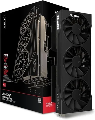XFX Swift AMD Radeon RX 9070XT Triple Fan Gaming Edition 16GB GDDR6 HDMI 3xDP, AMD RDNA™ 4 (RX-97TSWF3BA)