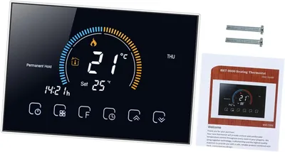 jojofuny Smart Thermostat for Floor Heating with Digital Display and Touch Screen - Ip20 Certified T