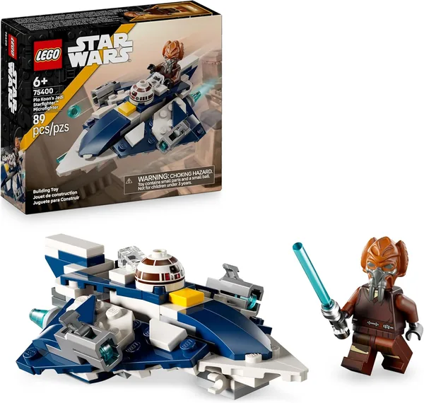 LEGO Star Wars 75400 Microfighter Jedi Starfighter di Plo Koon - Giocattolo Spaziale con 2 Cannoni - Include un Minifigura con L