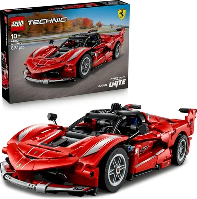 LEGO Technic فيراري إف إكس كيه 42212 | سيارة سباق لعبة، محرك V12 وخراطيم متحركة، نموذج لعرض ولللعب، هدية للأطفال من عمر 10 سنوات فأكثر (25% تخفيض)
