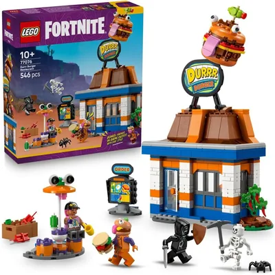 LEGO Fortnite Restauracja Durrr Burgerownia 77076 | Najlepsza cena - modułowa burgerownia i minifigurki, budowla z gry, prezent dla fana Fortn