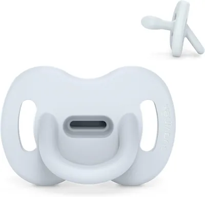 Suavinex, Ciucolo in Silicone per Neonati 0/6 Mesi, Ciucolo Simmetrico a Sinistra con Tettino, Super Morbido e Flessibile, Ideale per