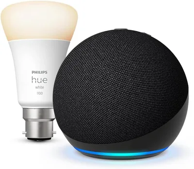 Echo Dot (Newest) + Philips Hue Bulb 54% Off