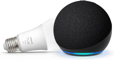 Echo Dot (Newest) + Philips Hue Bulb - 54% Off