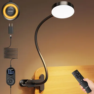 Glocusent 72LED Clip Reading Light Remote USB - Best Deal