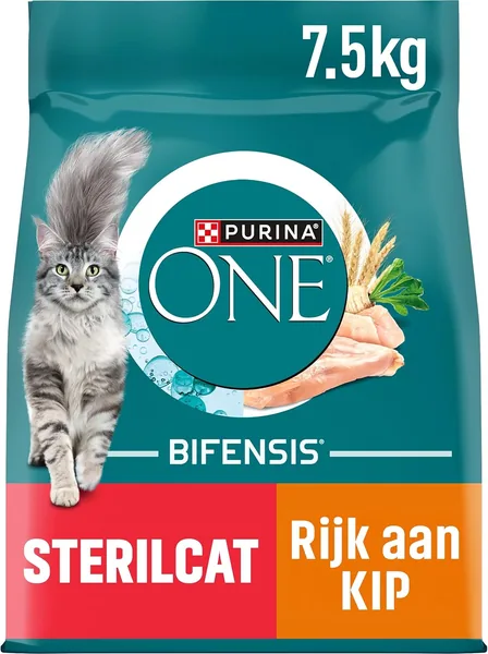 Sterilcat Kip en Tarwe 7.5 kg - 37% Korting