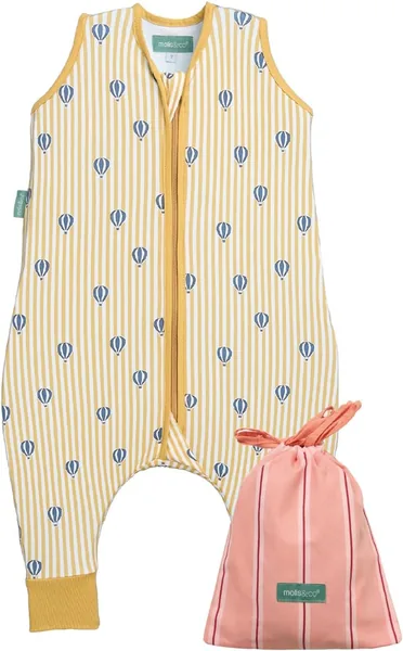 Molis&co Bubble Pyjamas with Feet 0.5 TOG - 80 cm (2 Years) - Ideal for Summer