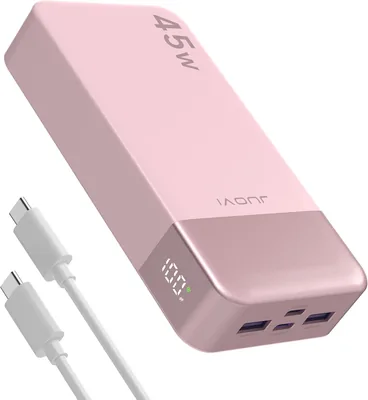 Batterie externe JUOVI J2621 45W 20000mAh, charge rapide PD 3.0/QC 4.0, USB-C in & out - 19% de réduction