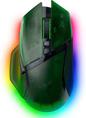 Razer Basilisk V3 Pro 35K Phantom Green - Ergonomic RGB Mouse
