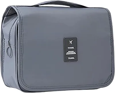 Bolsa Necessaire de Maquiagem com Divisória e Cabide - 7% de Desconto
