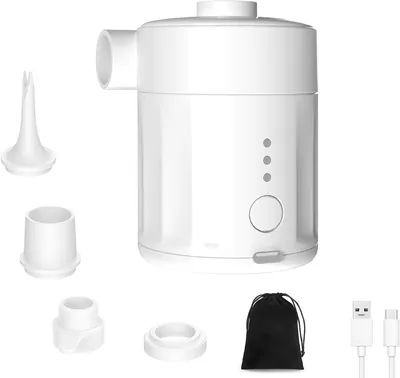 Mojimdo Portable Airpump: 5% Rabatt - Rechargebarer luftpumpa för inflader