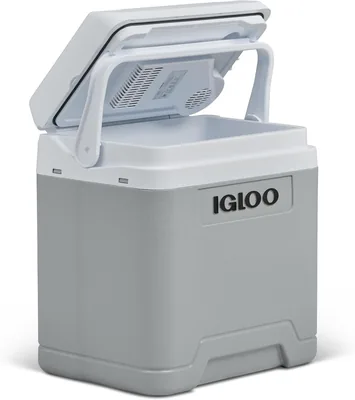 IGLOO IE27 Elektrisk Kylskab, 12V & 230V, 27L - Kompakt Mini Fridge för Bil, Camping, Ferie, Boot och Festivaler - Ligt