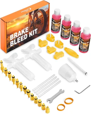 Cycletour Remmen Bleed Set voor SHIMANO, TEKTRO, TRP Hydraulische Remmen. Mountainbike Remmen Bleed Kit met Mineraalolie Rem