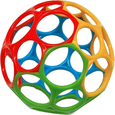 Dohe Educa Sensory Ball - Lätt och flexibil till grepp för små barn och nyfödda, Diameter 9.5 cm, 4 Färger