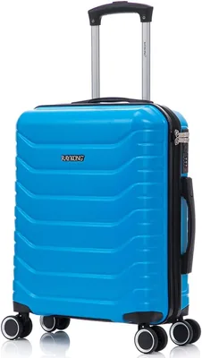 Maleta de cabina RAYKONG 55x40x20 cm Policarbonato (40L) Semirígida con ruedas giratorias 360º