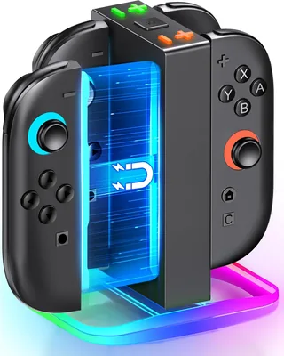 Mocagen Controller Charger for Nintendo Switch 2, Magnetic Joy-Con Holder, Fast Charge