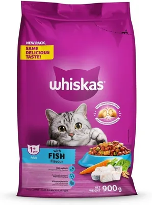 Whiskas Fish Flavour Dry Adult Cat Food 900 g - Best Deal